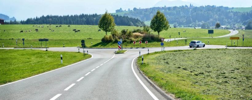 rond-point ou carrefour giratoire