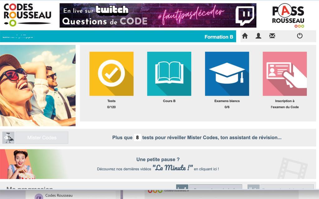 Pass Rousseau avec cours de Code