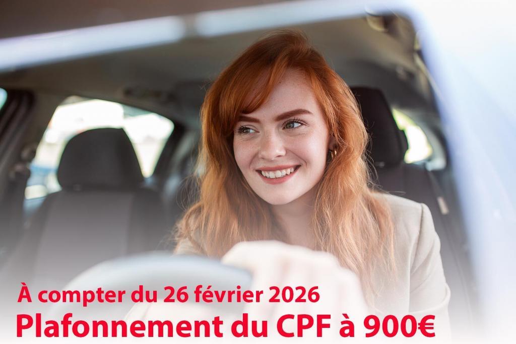 CPF : le décret plafonnant le financement du permis de conduire à 900 € publié au Journal Officiel en février 2026